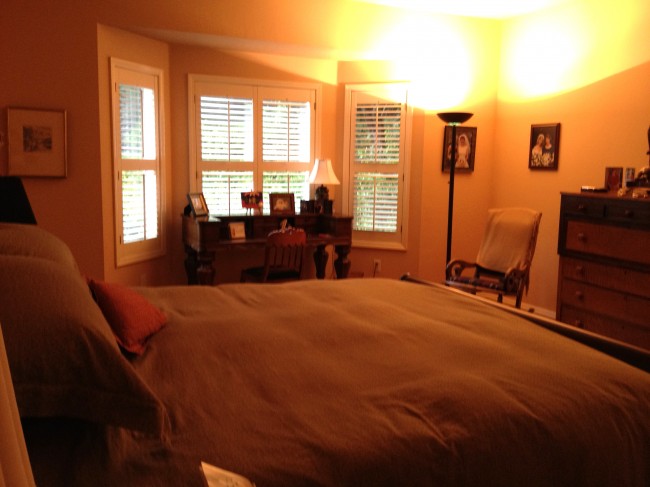 Master Bedroom Before--VIEW FROM BEDROOM DOORWAY